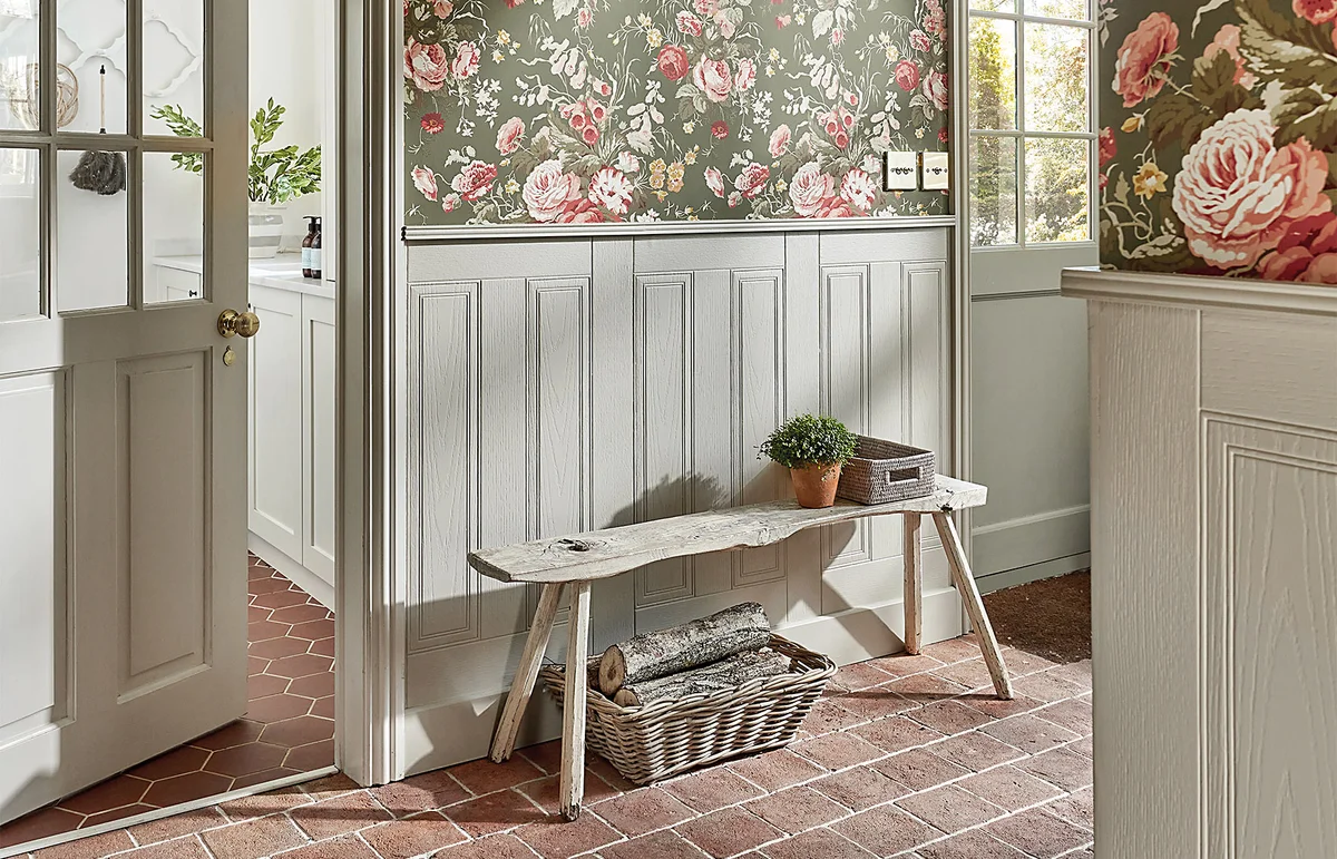 wandverkleidung hell